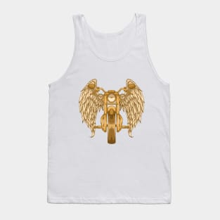 Motorcycle with Angel wings Tank Top